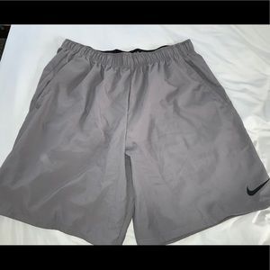 Grey NIKE running shorts